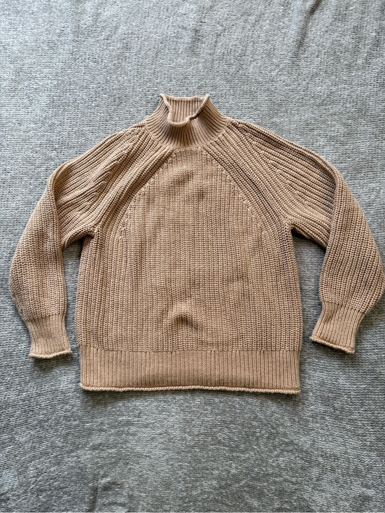 J. Crew Sweaters - J. Crew Women's Chunky Knit Turtleneck Sweater in Camel